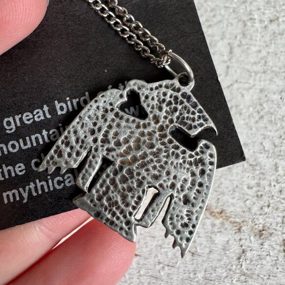 Thunderbird Pewter Pendant Necklace by Frederick Designs - Picture 4 of 6